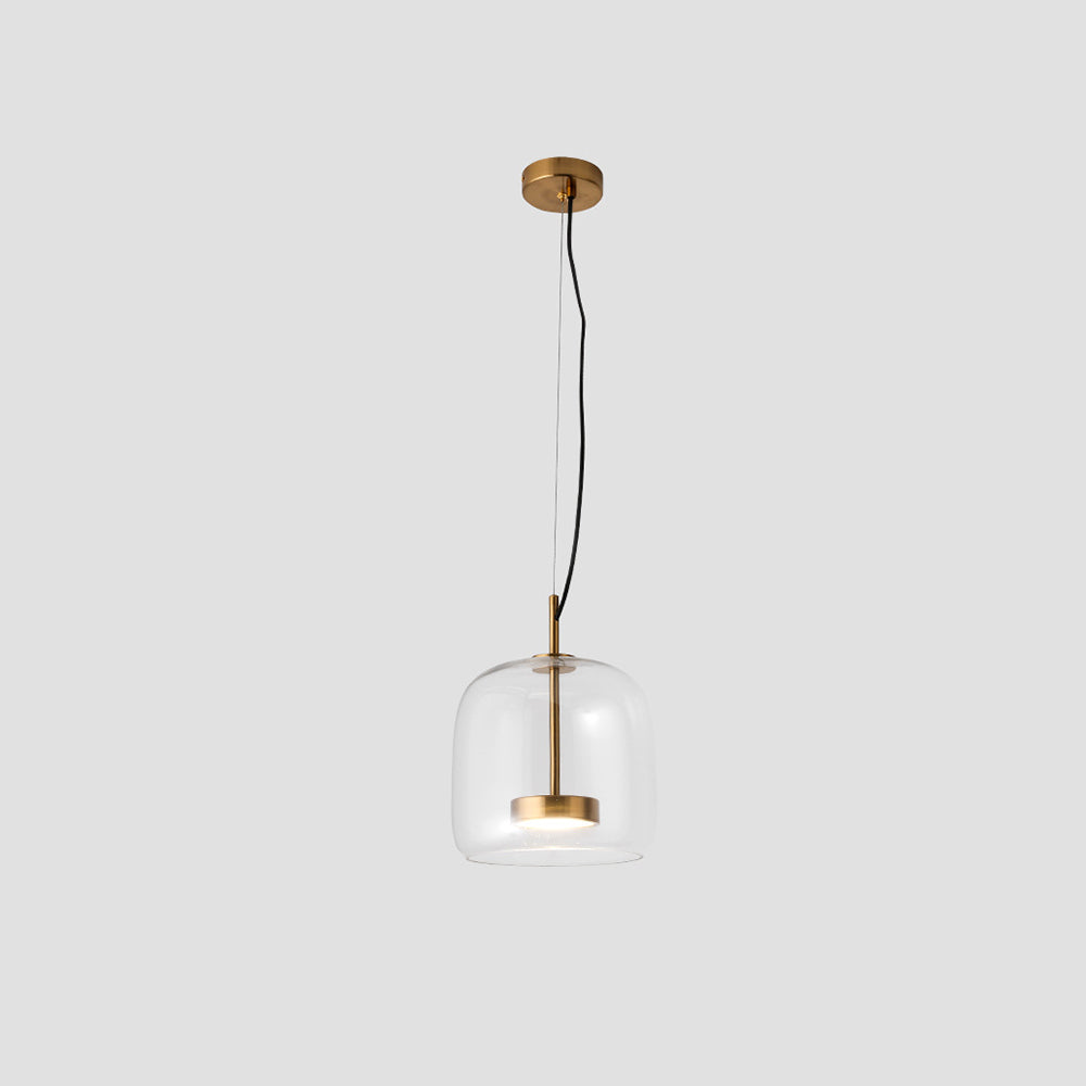 Lampa wisząca Vintage Złoty Metal i szkło – Eleganckie oświetlenie do dekoracji wnętrz