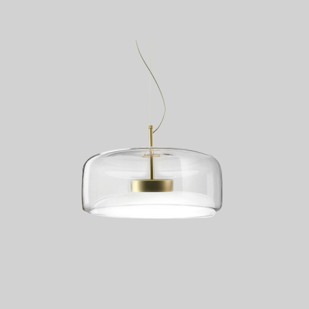 Lampa wisząca Vintage Złoty Metal i szkło – Eleganckie oświetlenie do dekoracji wnętrz