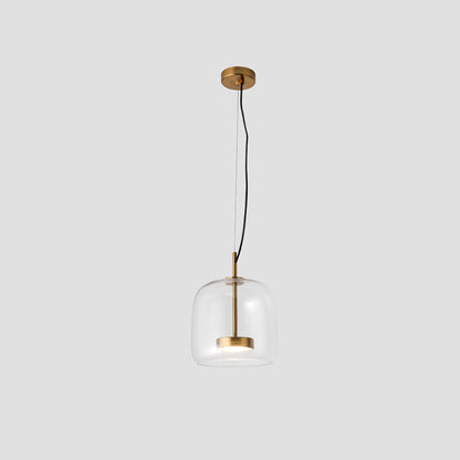 Lampa wisząca Vintage Złoty Metal i szkło – Eleganckie oświetlenie do dekoracji wnętrz