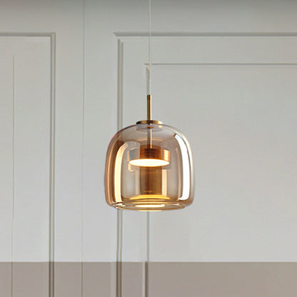 Lampa wisząca Vintage Złoty Metal i szkło – Eleganckie oświetlenie do dekoracji wnętrz