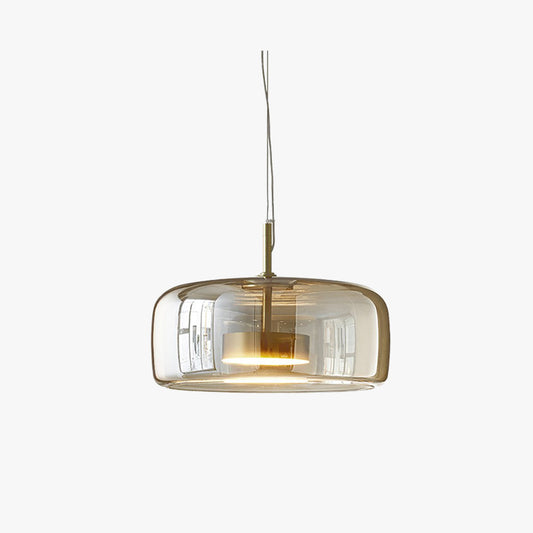 Lampa wisząca Vintage Złoty Metal i szkło – Eleganckie oświetlenie do dekoracji wnętrz