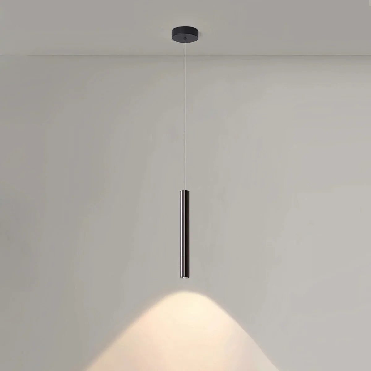 Nowoczesna lampa sufitowa LED o eleganckim tubowym designie do współczesnych przestrzeni