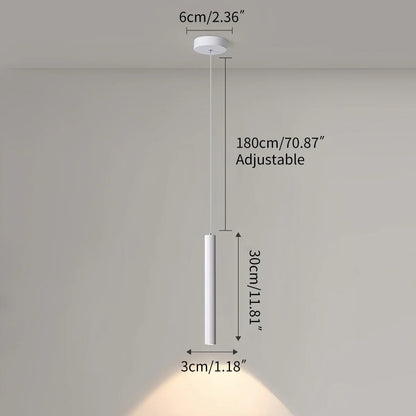 Nowoczesna lampa sufitowa LED o eleganckim tubowym designie do współczesnych przestrzeni