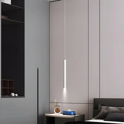 Nowoczesna lampa sufitowa LED o eleganckim tubowym designie do współczesnych przestrzeni
